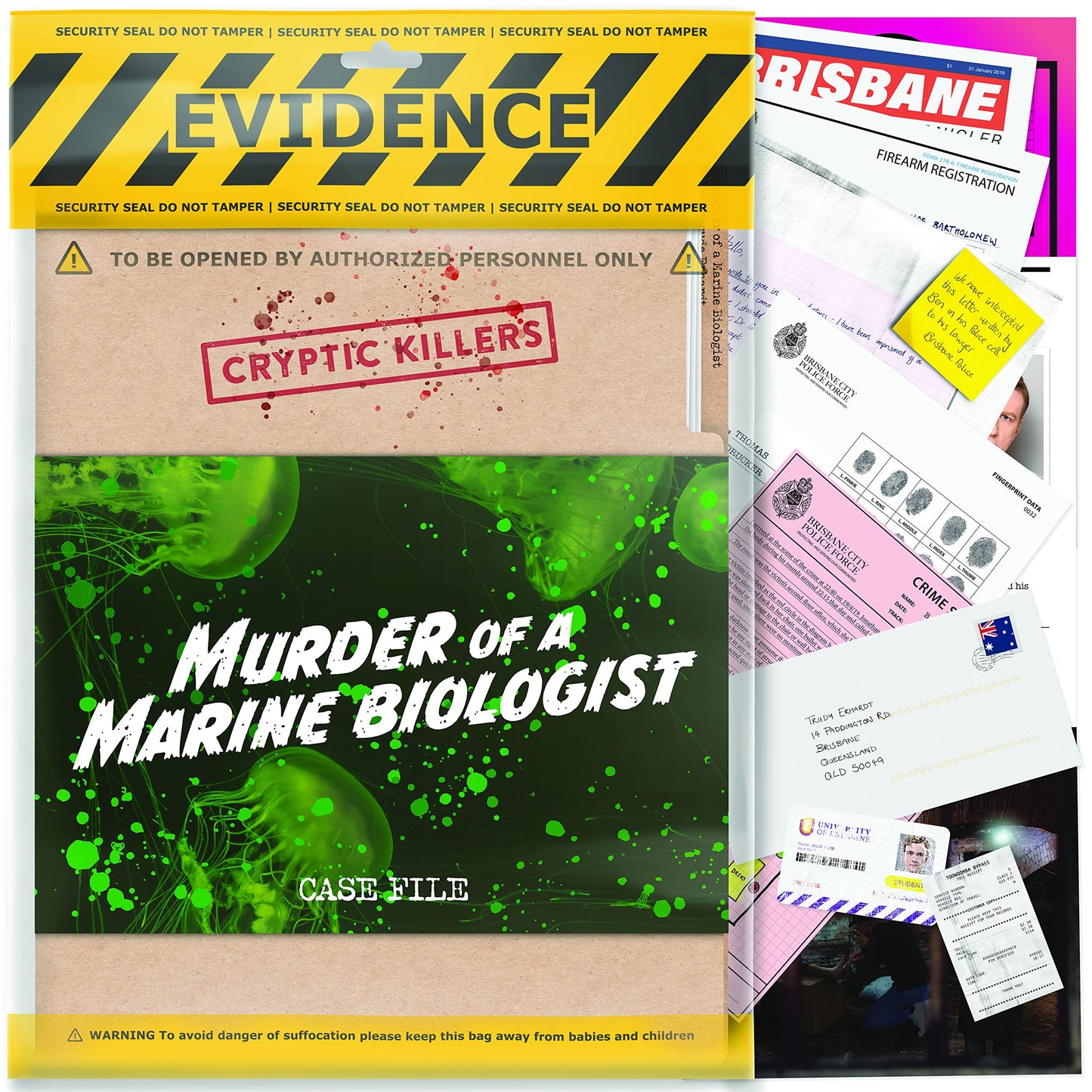 Murder Mystery Cold Case Game – Murder of a Marine Biologist
