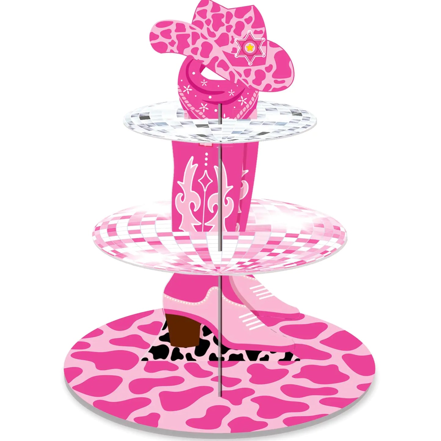Western Cowgirl Cupcake Stand