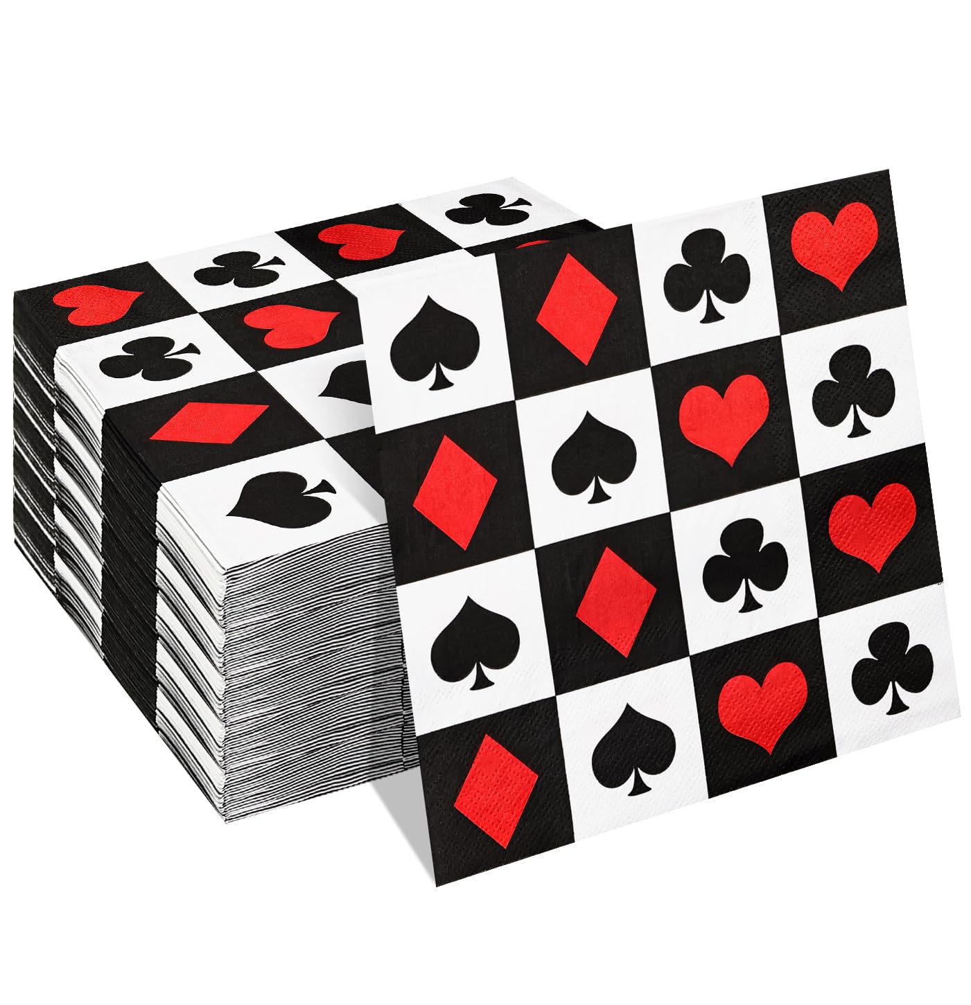 Casino Poker Paper Party Napkins 3-Ply – 50 Pack