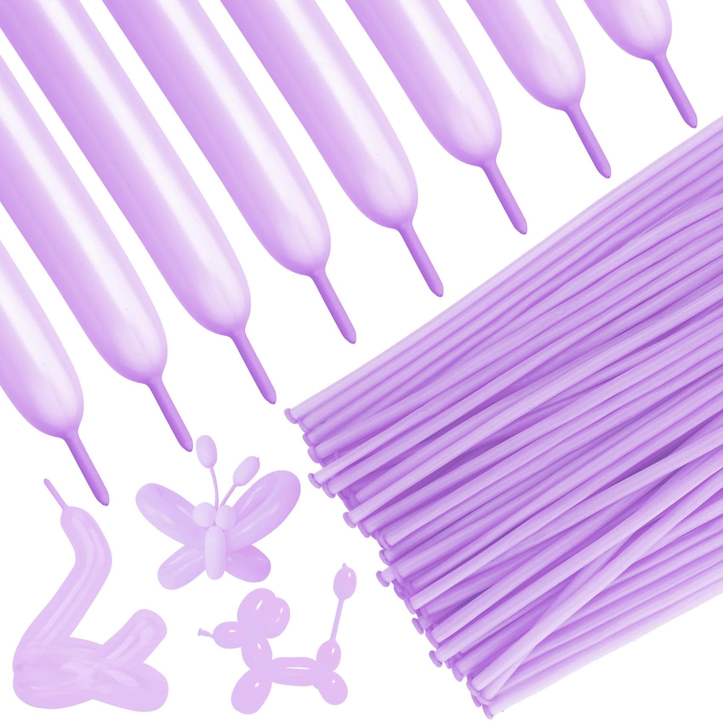 Purple Balloon Animal Long Twist Balloons - 100 ct