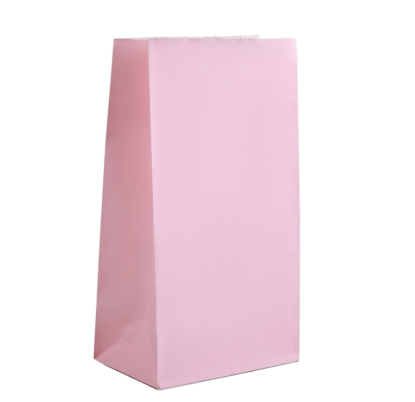 Pink Kraft Paper Party Favor Bags