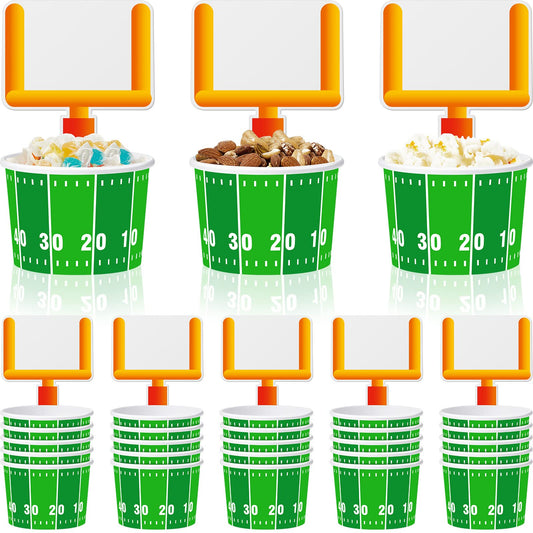 Football Snack Paper Cups for Party & Tailgate - 24 ct