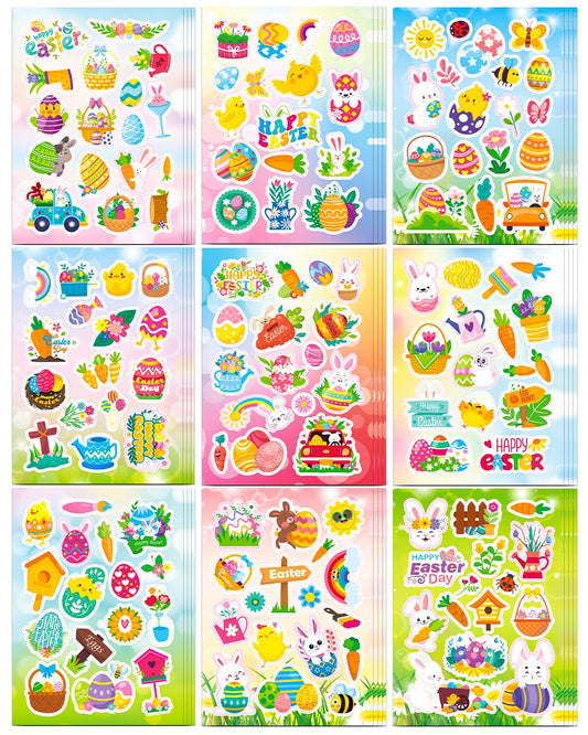 Easter Colorful Sticker Sheets - 532 ct