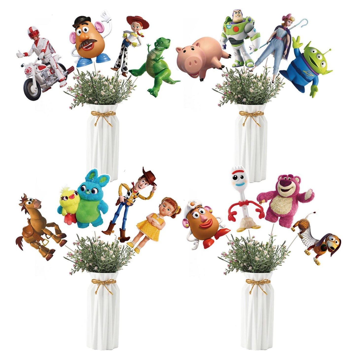 Toy Adventure-Inspired Party Table Topper Sticks – 32 Piece