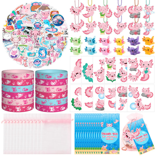 Axolotl Party Favour Pack – 122 Piece