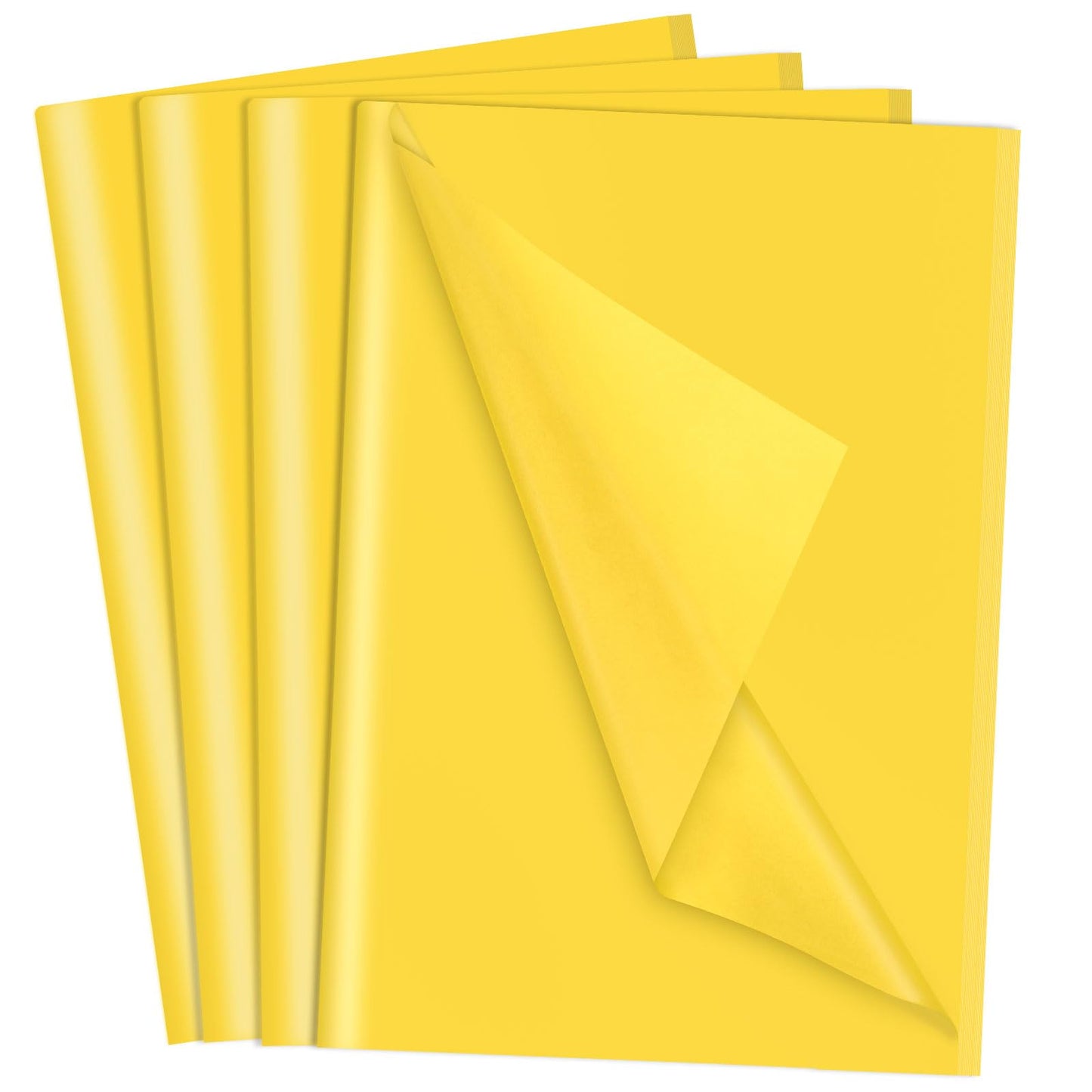 Yellow Tissue Paper for Gift Bags – 160 Sheets