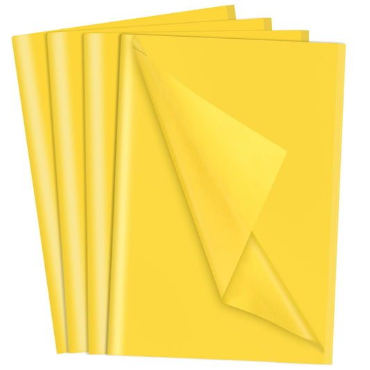 Yellow Tissue Paper for Gift Bags – 160 Sheets