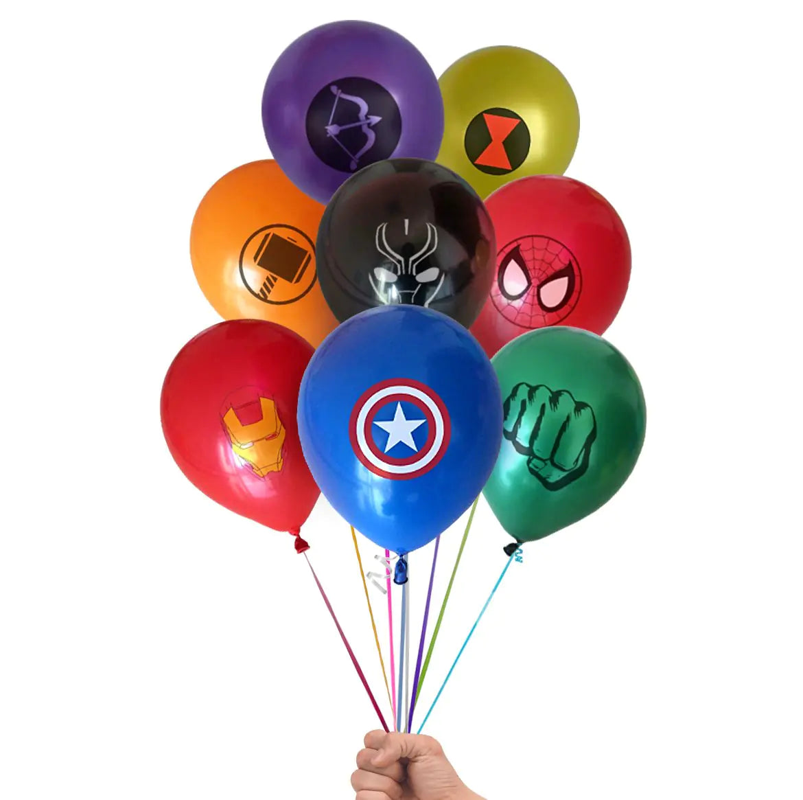 Superhero Emblem Birthday Balloon Pack - 24 ct