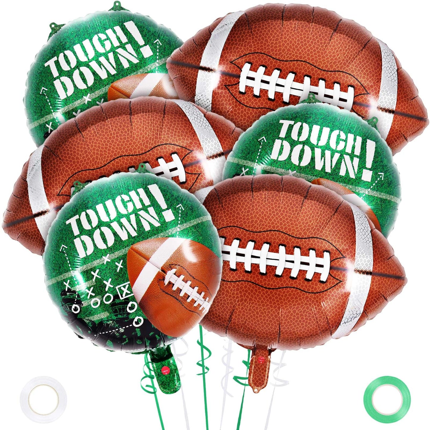 Football & Football Field Foil Balloon Set – 27 Inch
