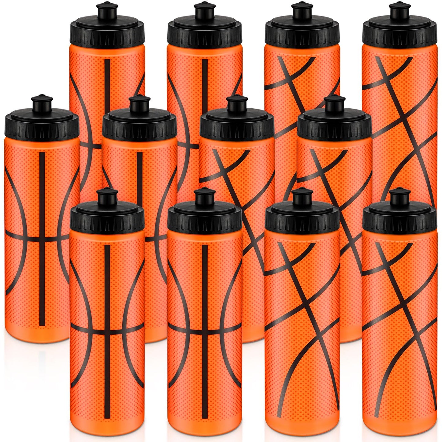 Basketball Plastic Reusable Water Bottles
