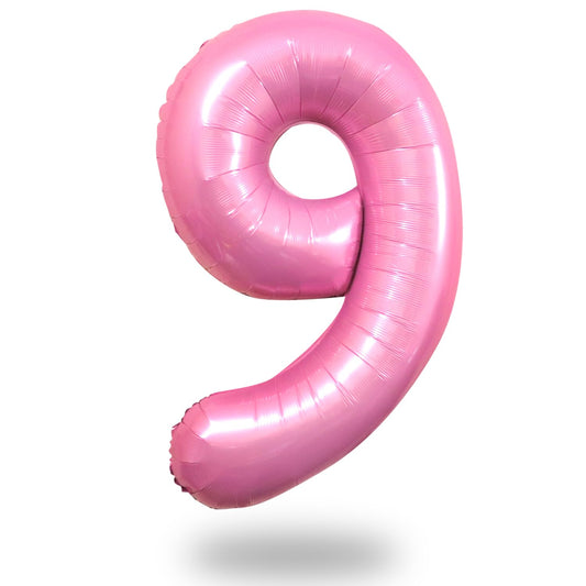 Light Pink Number 9 Giant Foil Birthday Balloon – 40 Inch