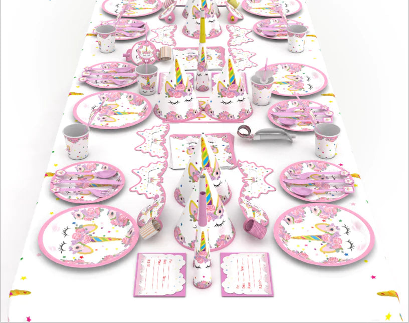 Unicorn Pink Complete Party Decoration Kit – 16 Piece Set
