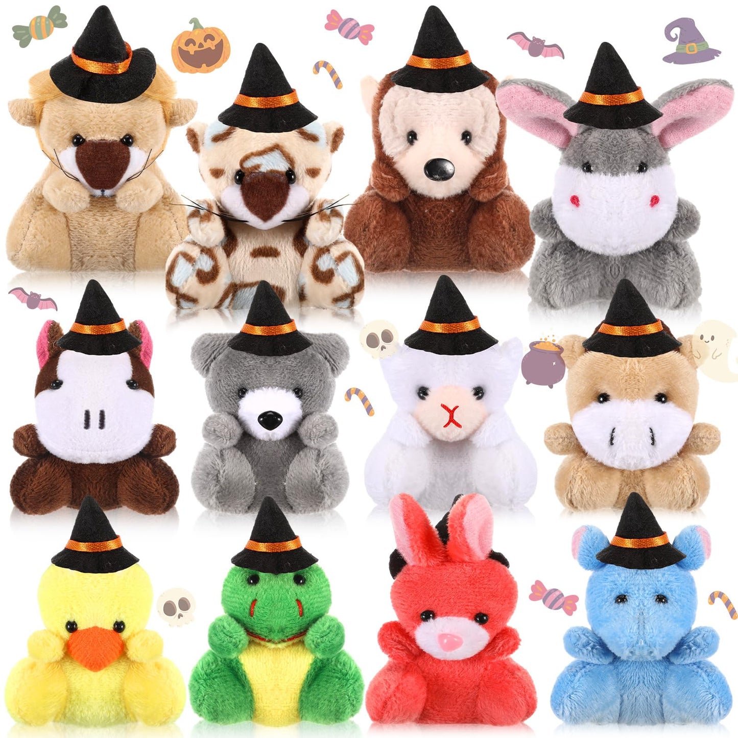 Halloween Mini Plushies Party Favors - 12 ct