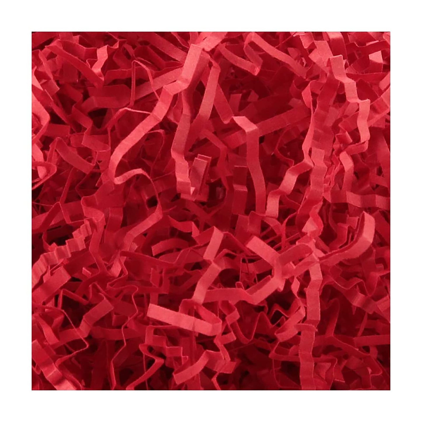 Red Crinkle Paper Shred Box Filler