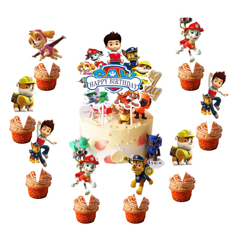 Animal Paw Birthday Cake Toppers for Kids