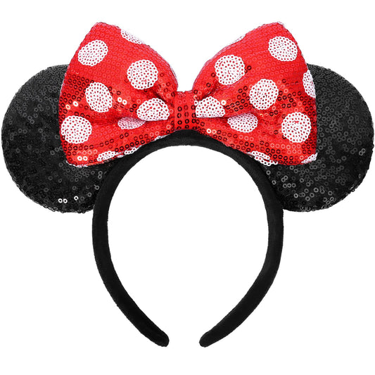 Minnie Mouse Sequin Bow Headband