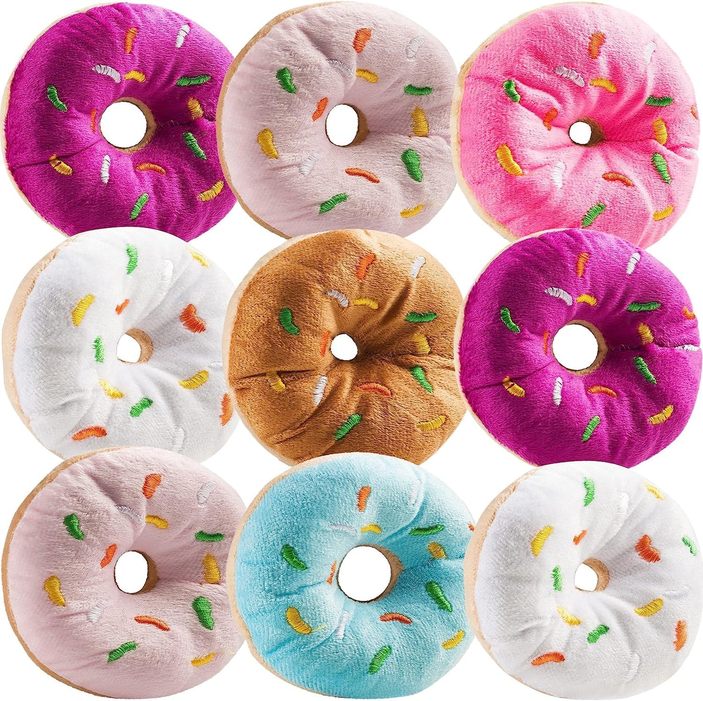 Donut Plushies Mini Stuffed Toys - 24 ct