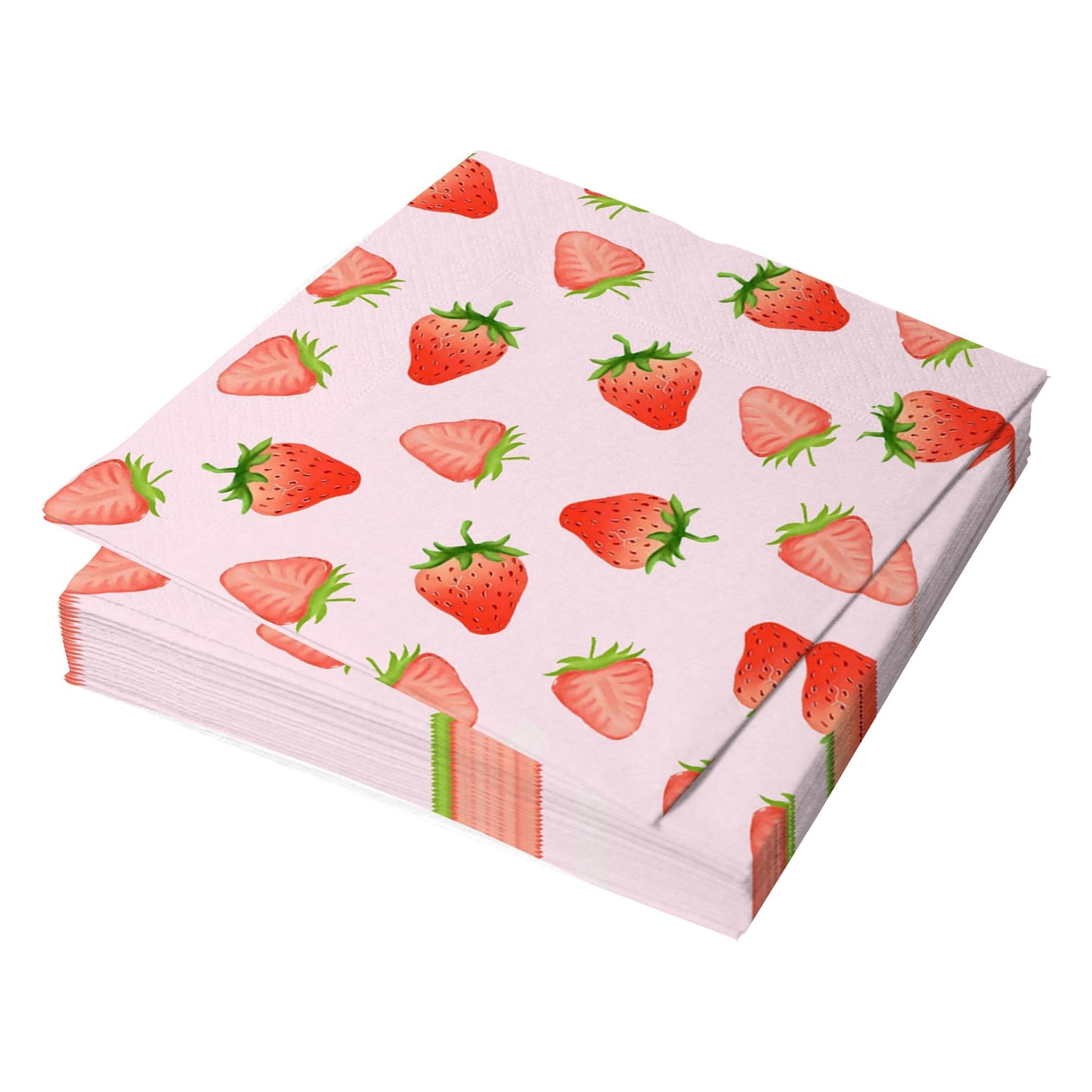 Strawberry Cocktail Paper Napkins – 25 Pack