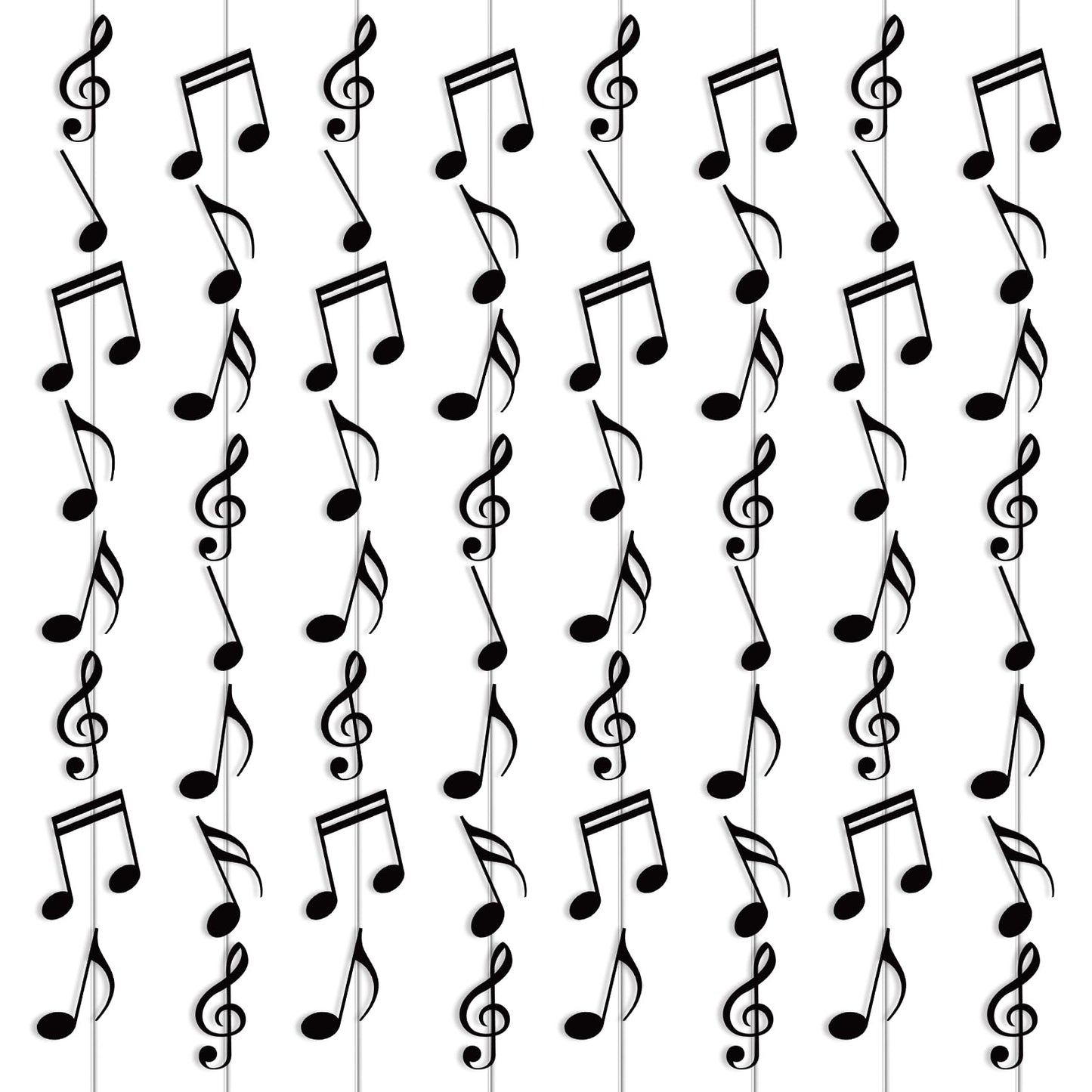 Music Note Hanging Swirl Party Decorations