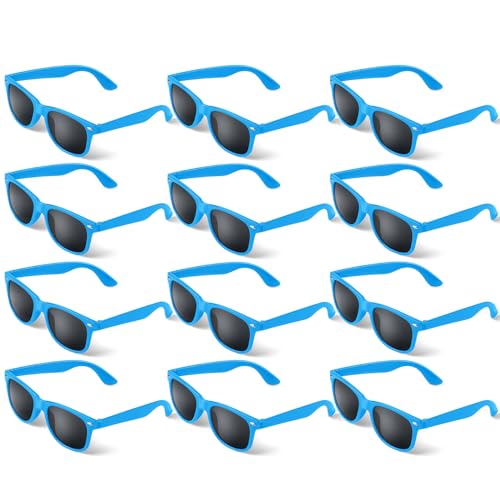 Blue Party Sunglasses for Kids & Adults - 12 ct