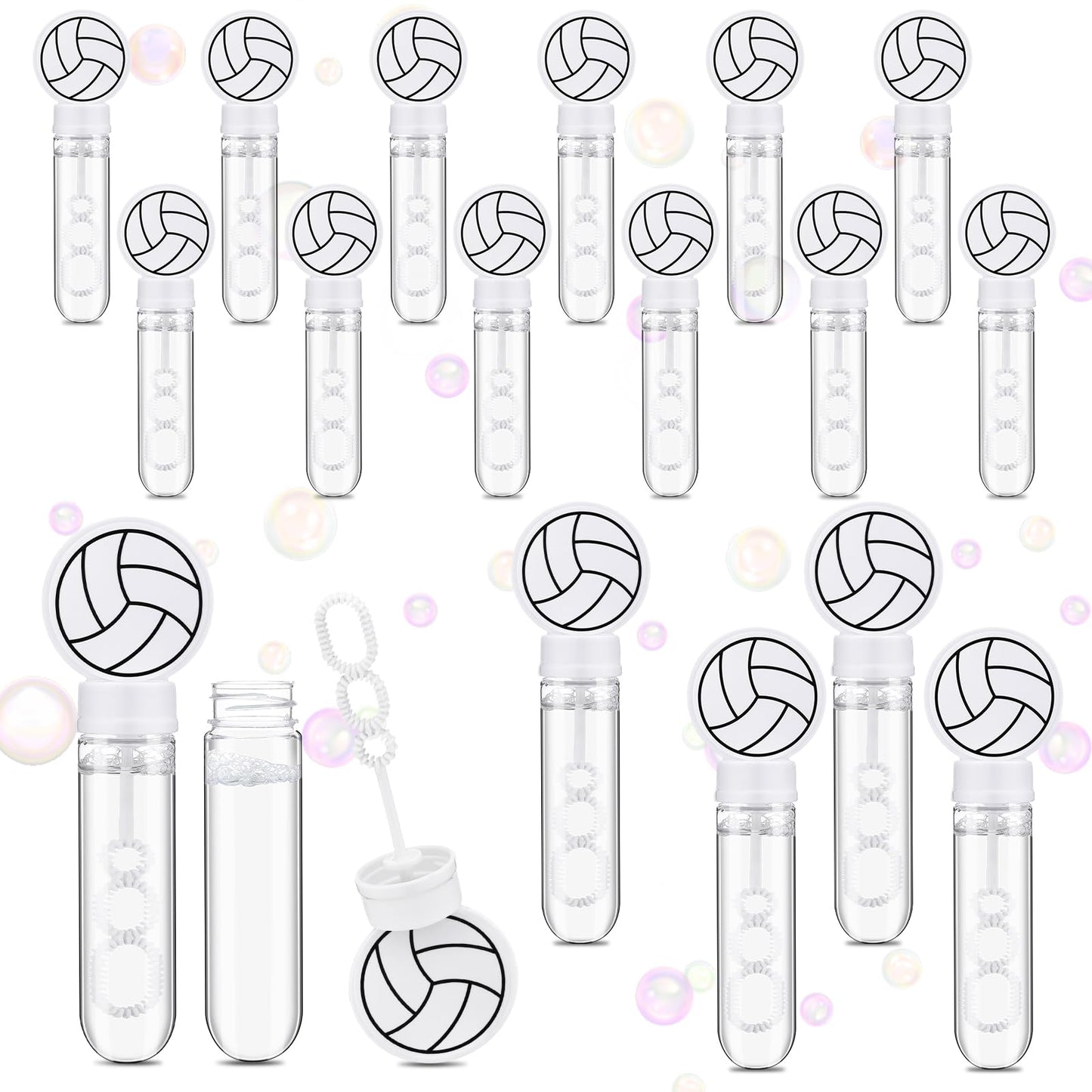 Volleyball Mini Bubble Wands Party Favours – 16 Pack