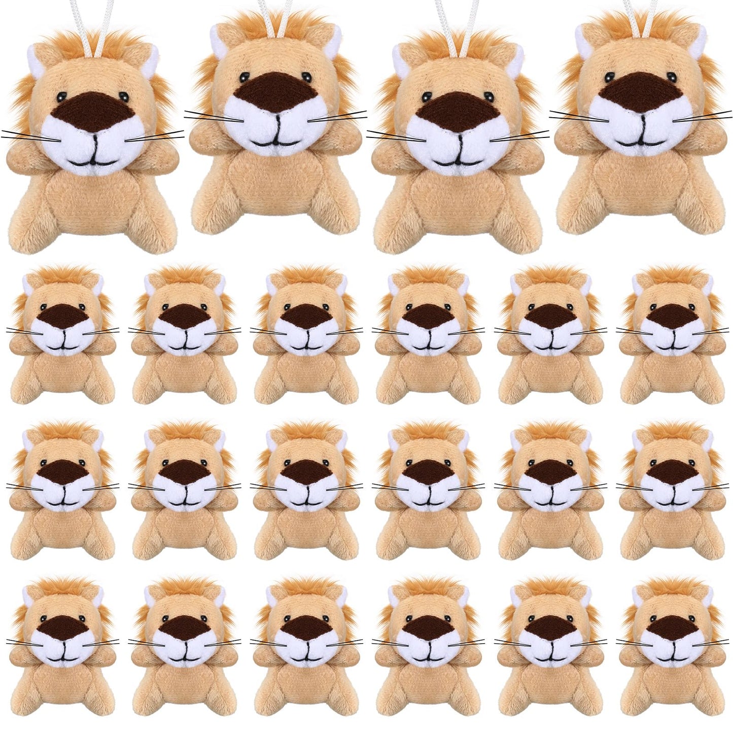 Mini Stuffed Lion Toys – 30 Pack, 2.36 Inch