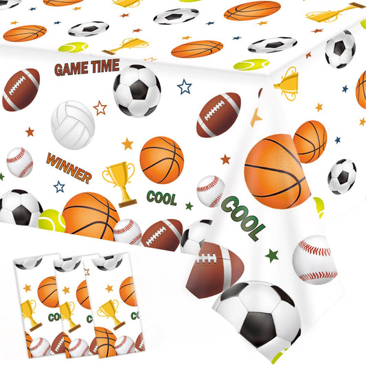 Sports All-Star Plastic Tablecloth - 3 ct