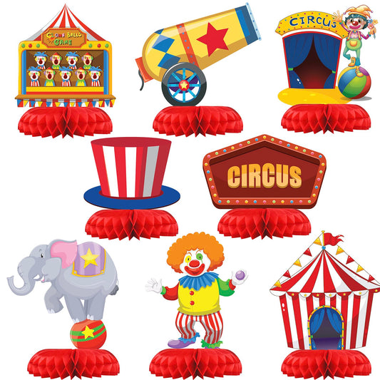 Carnival Circus Party Honeycomb Table Centrepiece Decorations