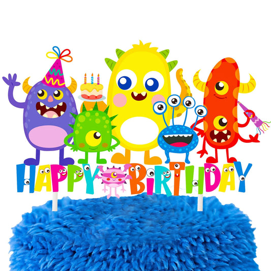 Little Monster Birthday Cake Topper