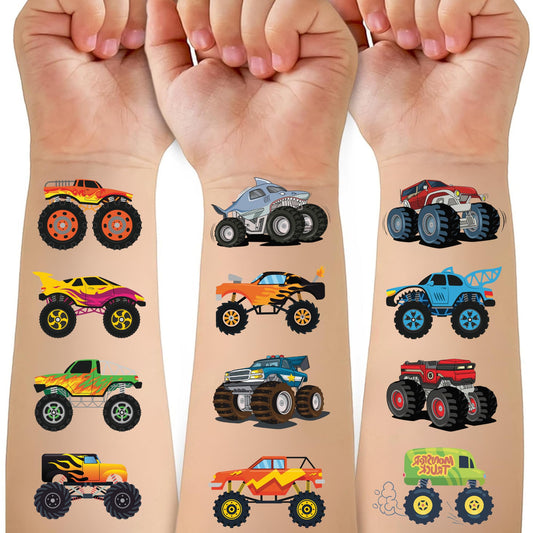 Monster Truck Temporary Tattoos