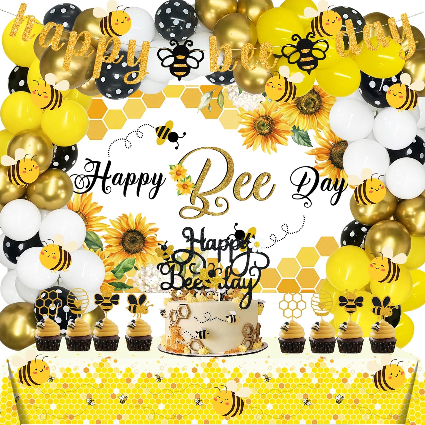 Bee Birthday Party Decoration Kit