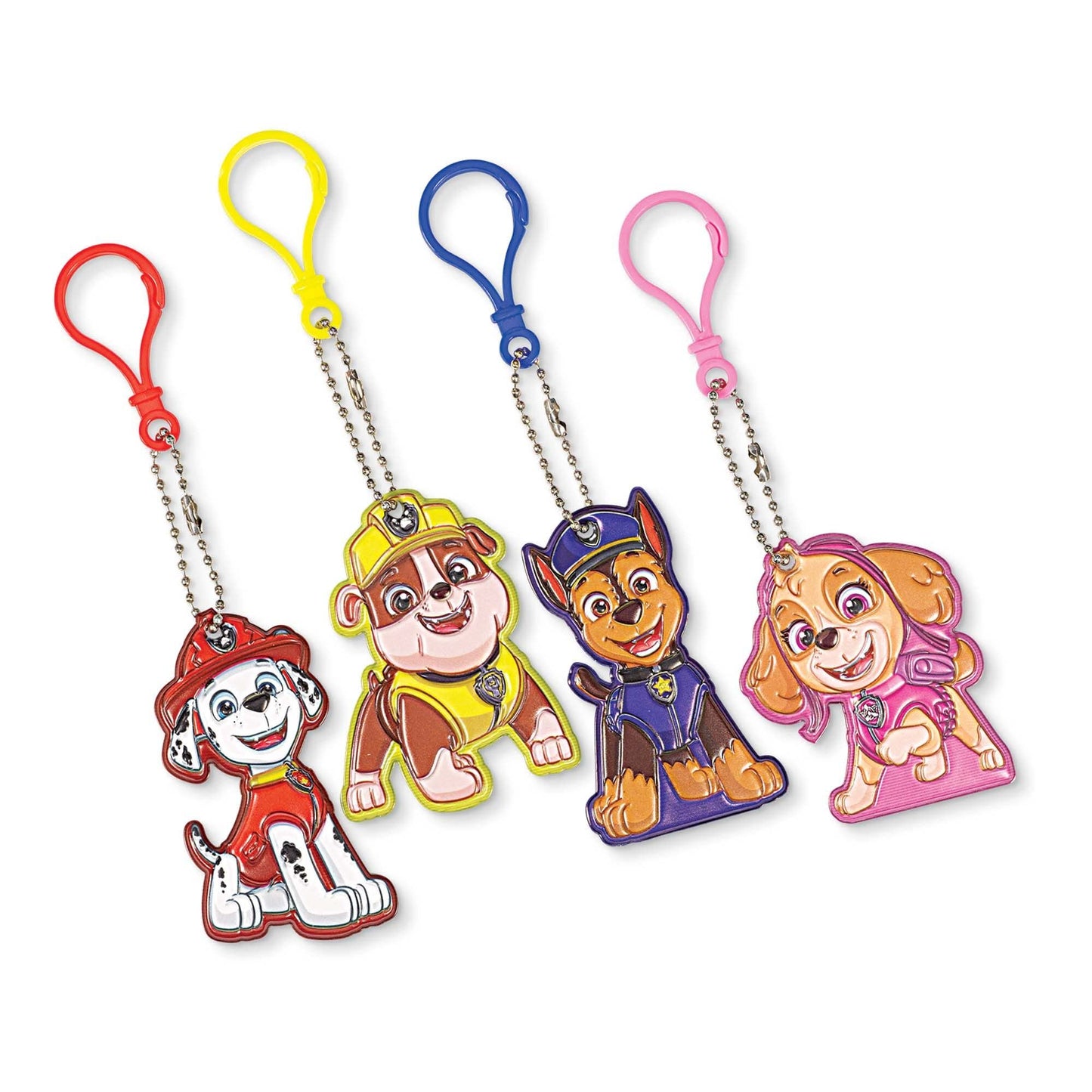 Blue Dog Character Colourful Vinyl Keychain Party Favours – 8 Pack