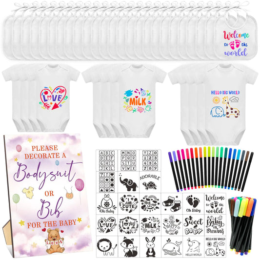 Pink Bear Interactive Baby Shower Kit
