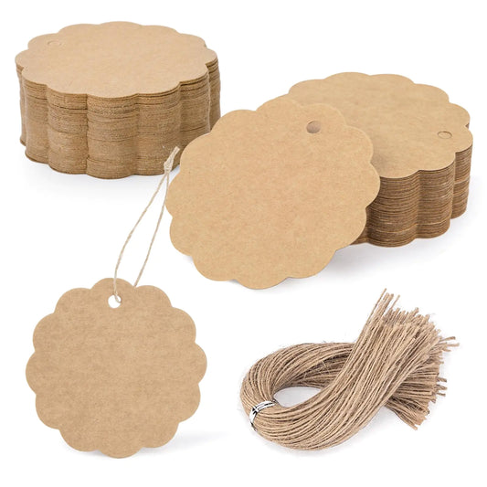 Rustic Kraft Round Gift Tags