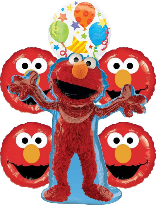 Elmo Jumbo Birthday Balloon Bouquet