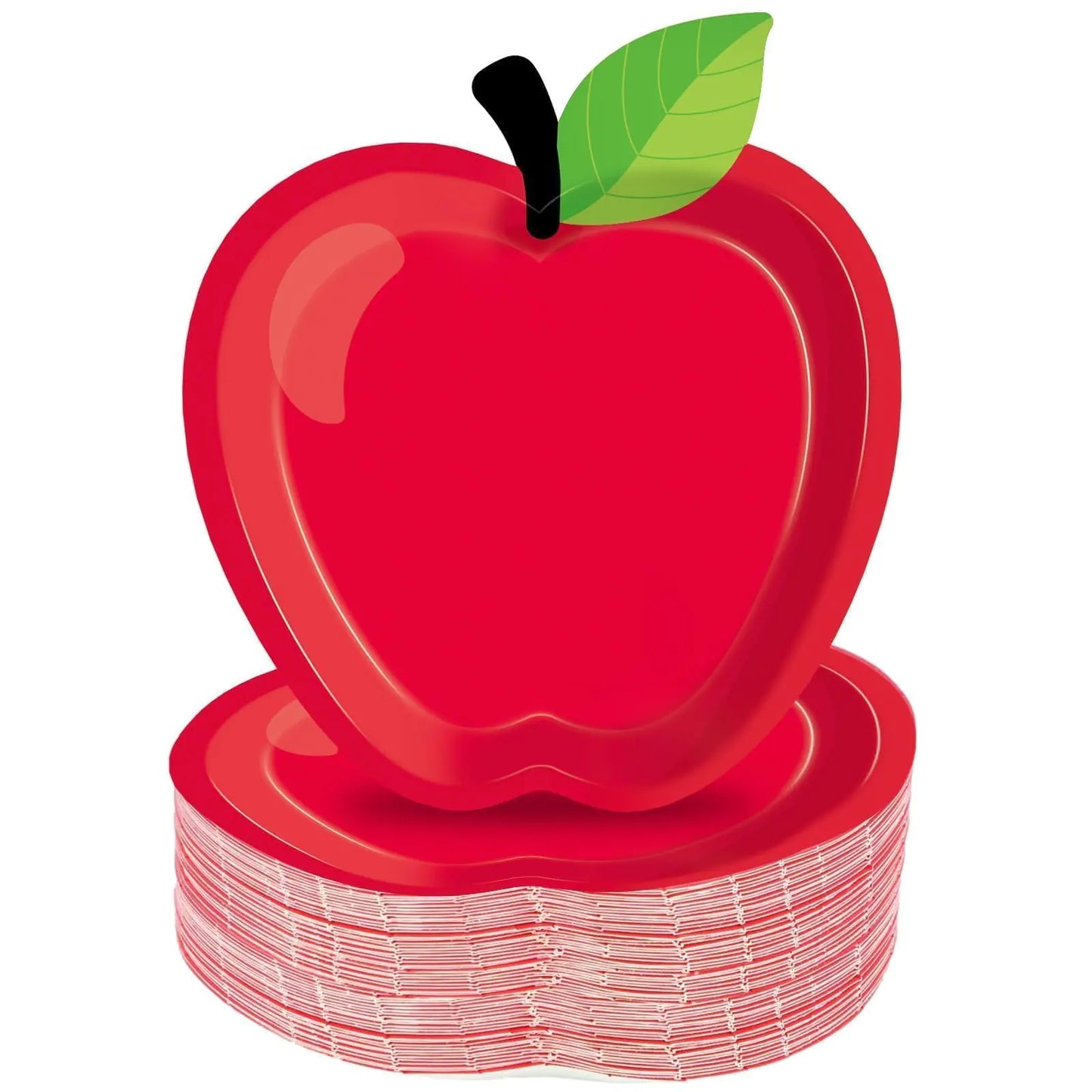 Red Apple School Party Plates