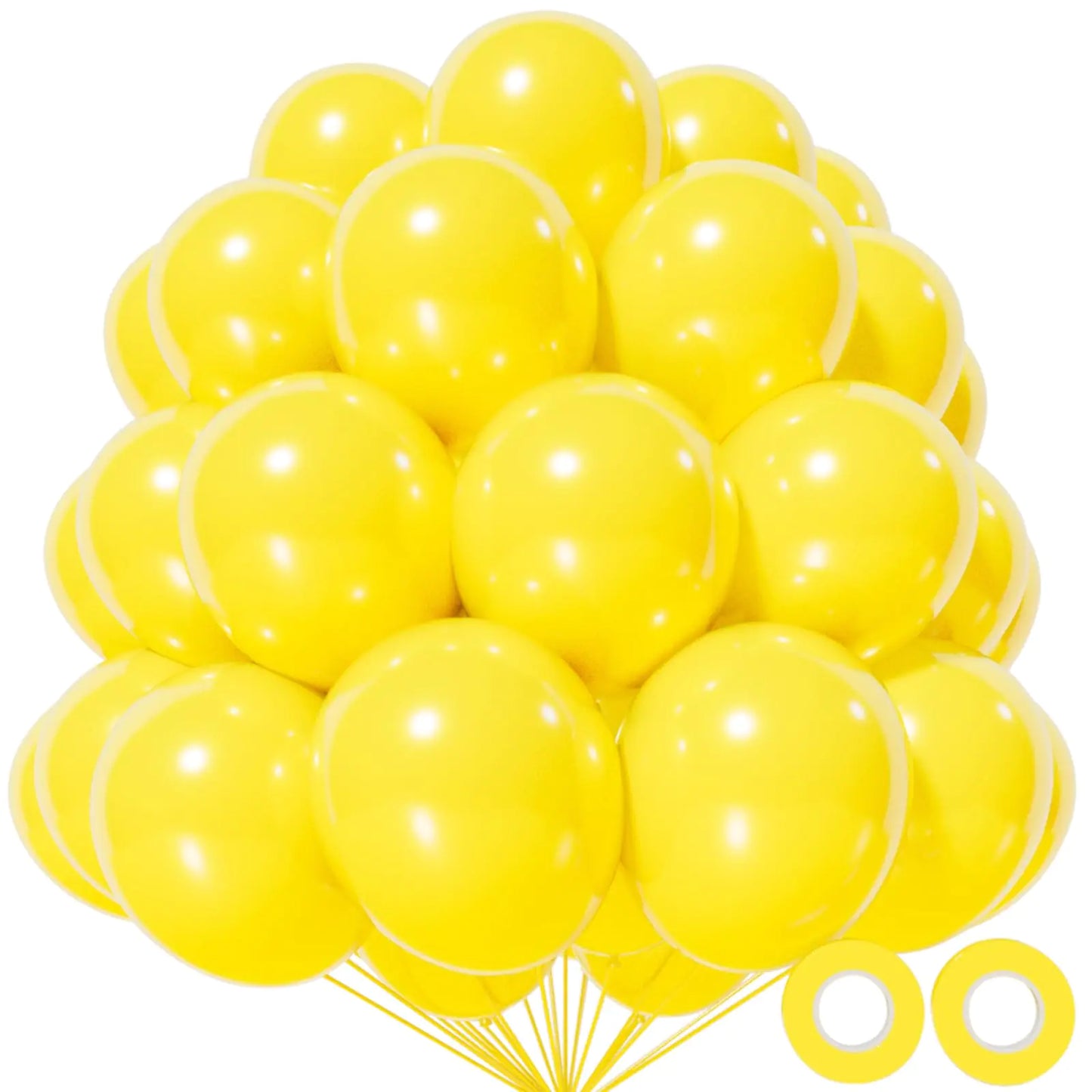 Classic Yellow Latex Balloon Pack 12 Inch - 110 ct