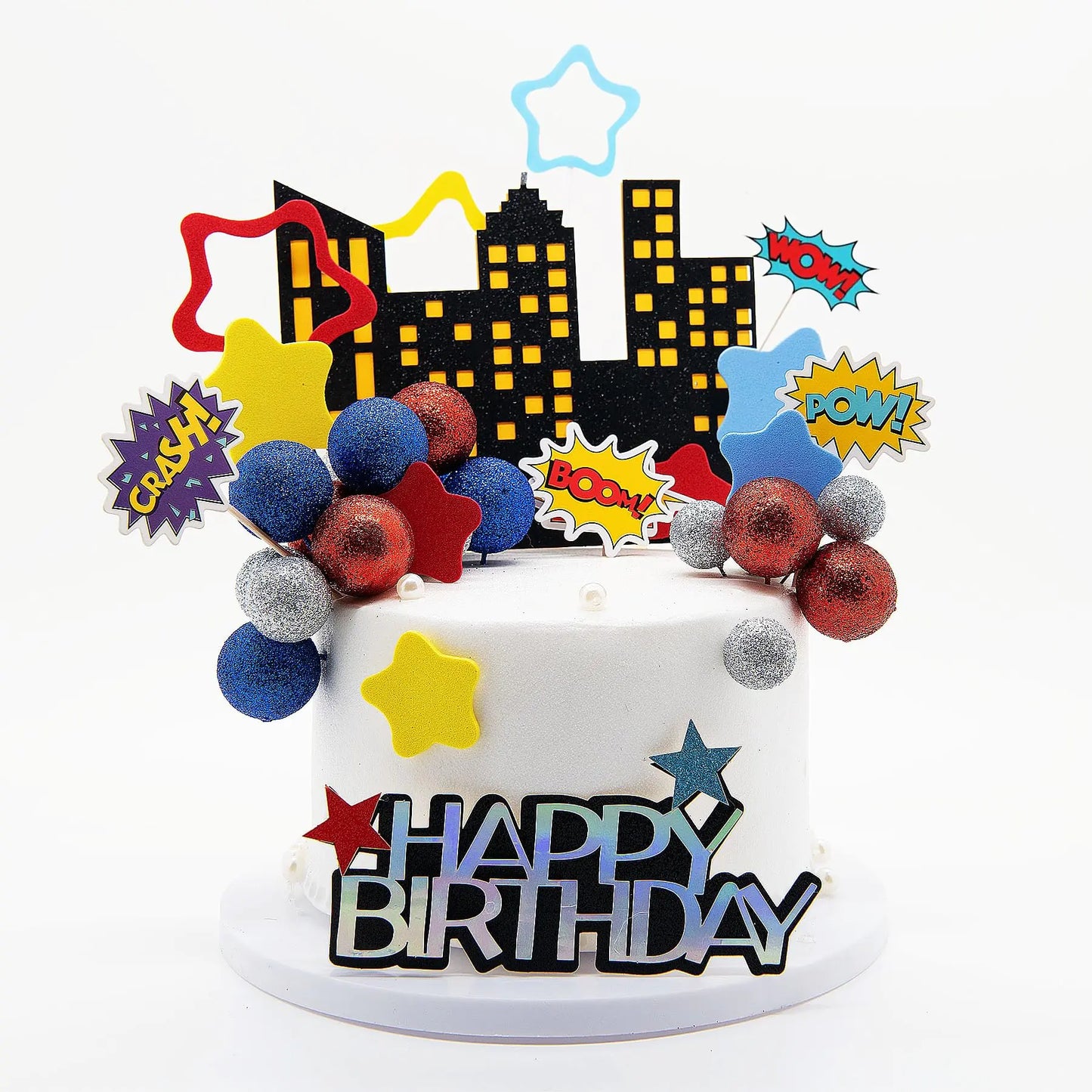 Superhero Bold Cake Decoration Kit