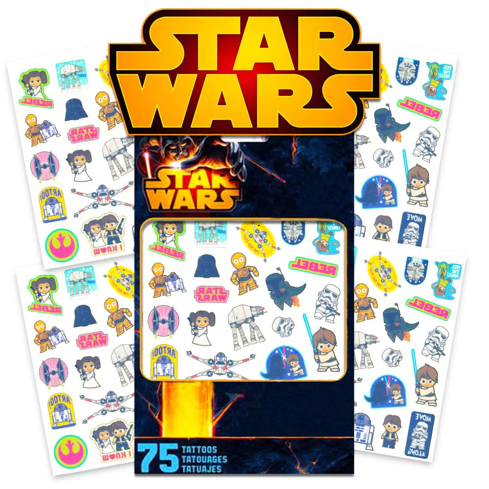 Galactic Space Adventure Temporary Tattoo Pack - 75 ct