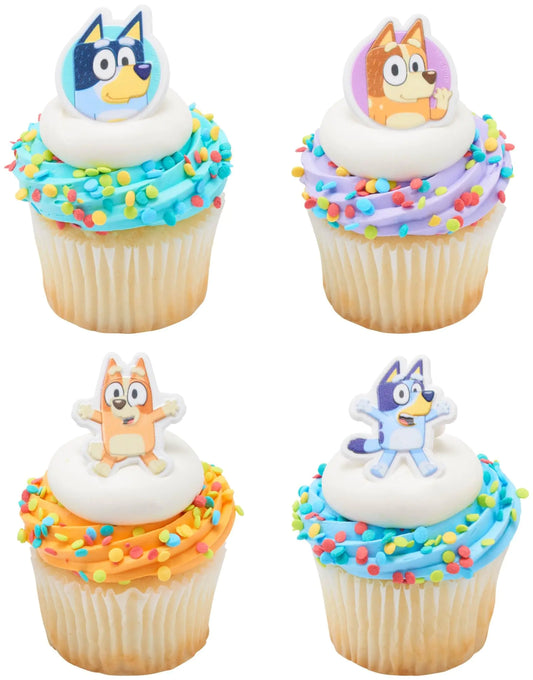 Bluey Fun Cupcake Topper Rings