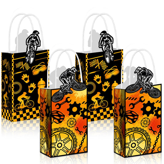 BMX Bike Paper Party Favor Bags - 16 ct