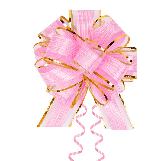 Large Pink Pull Bows for Gift Wrapping