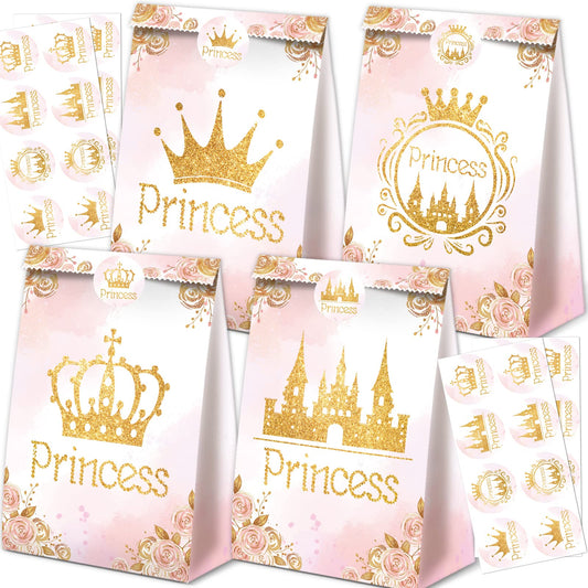 Princess Pink Party Favor Bags - Small