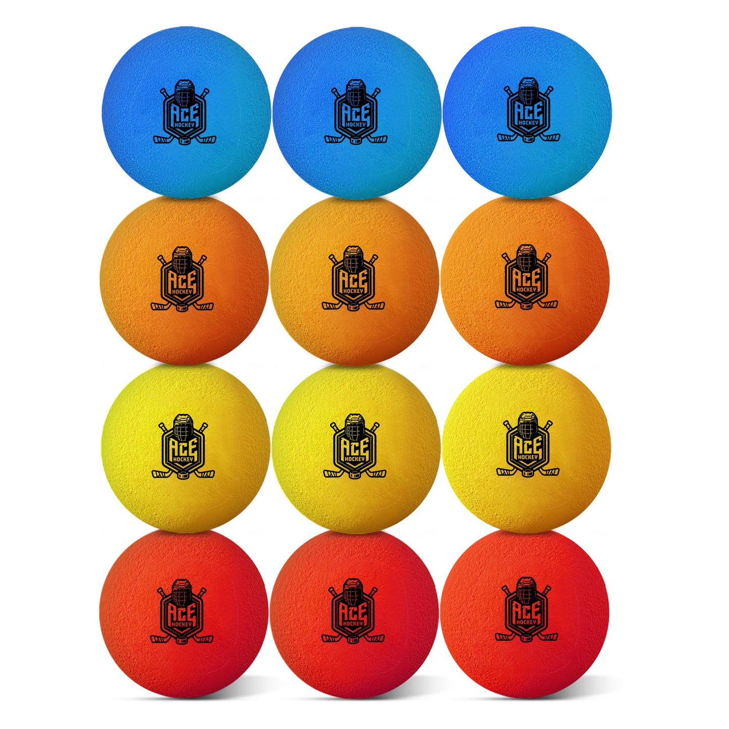 Mini Hockey Balls Soft Foam – 12 Pack, 2 Inch