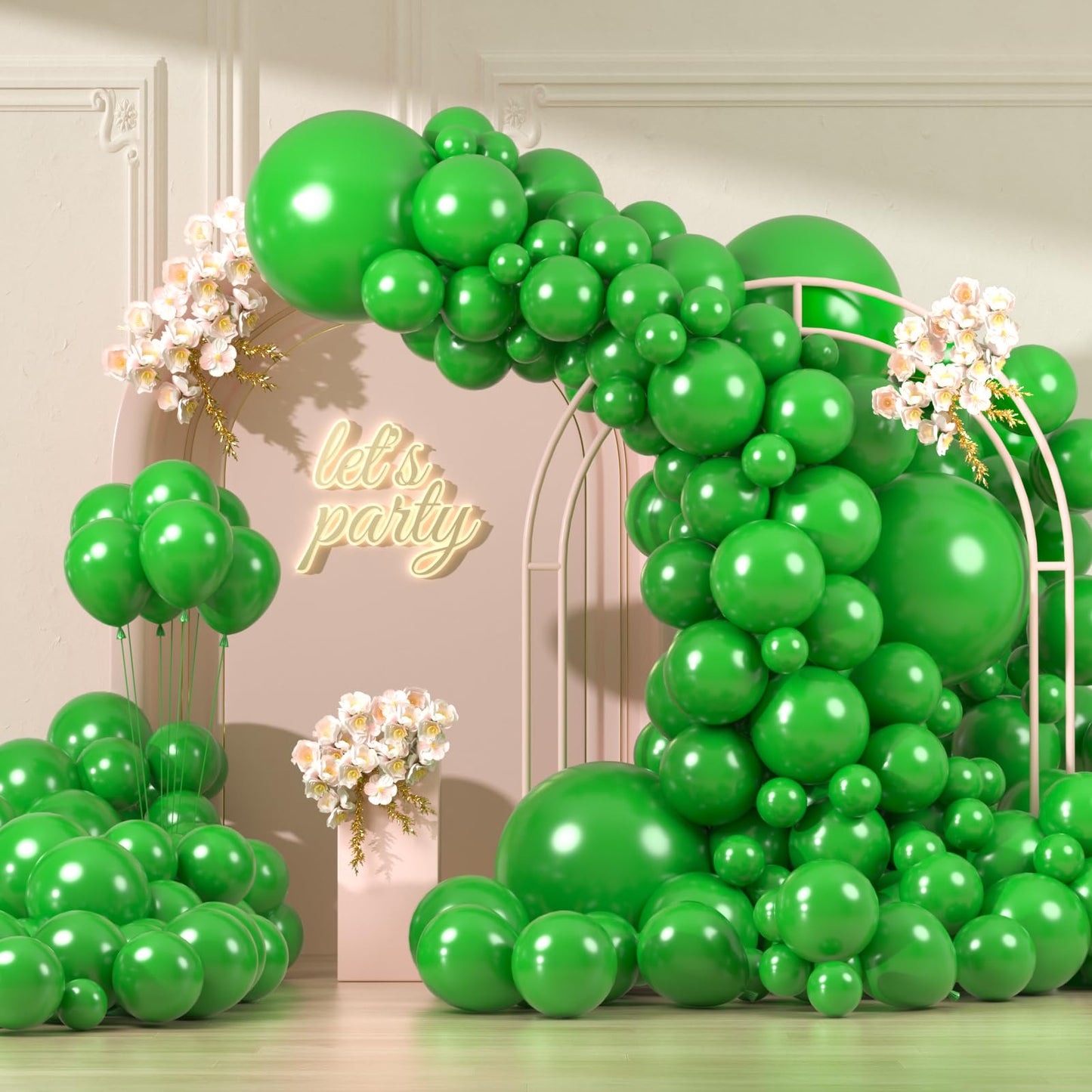 Green Balloon Garland Arch Kit – 146 Piece