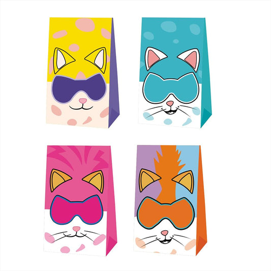 Super Cats Party Favor Gift Bags - 12 ct