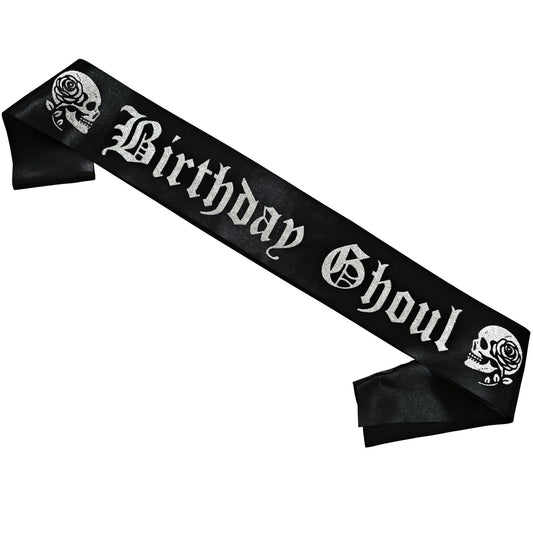 Birthday Ghoul Gothic Sash – Halloween Theme