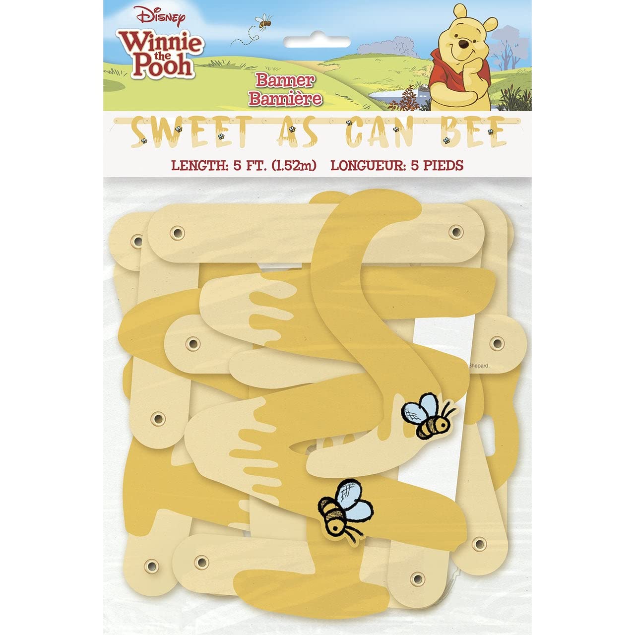 Honey Bear Character Large Jointed Birthday Party Banner