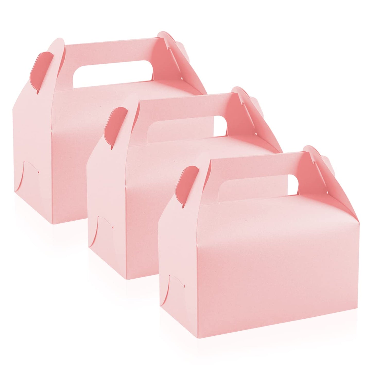 Pink Gable Treat Gift Boxes - 30 ct