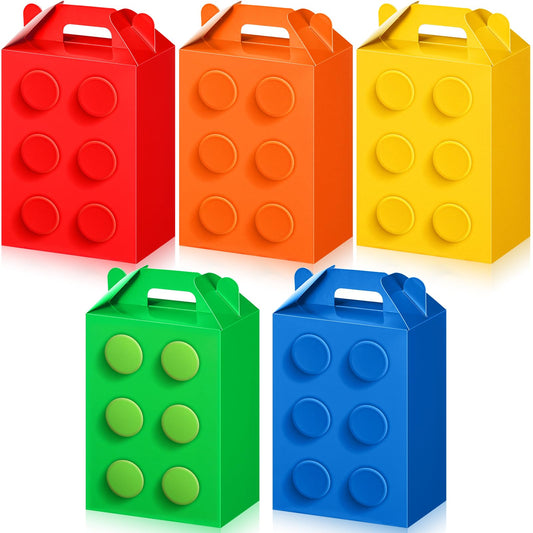 Building Block Party Favor Gable Boxes – 30 ct